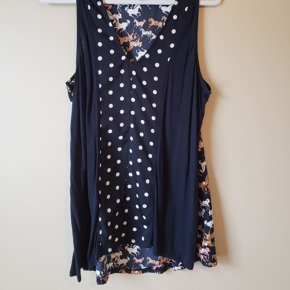 Fun Patterned Sleeveless Blouse From Anthropologie - image 2